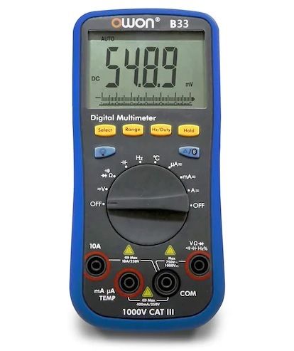 Digital Multimeter / B33 / 3 3/4 / 1000V / 10A / 40MΩ / Recording 4000 Options / Bluetooth 4.0