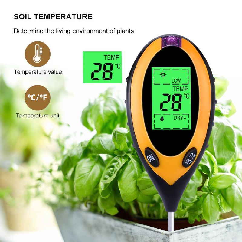 Digital 4 in 1 Soil Tester – humidity/ temperature/light / PH