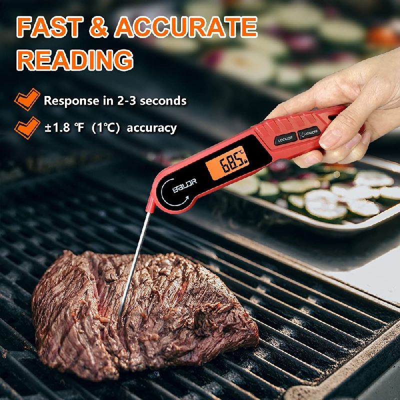 Meat Thermometer Baldr/ Foldaway Probe/ Waterproof/ -50 ℃ ~ 300 ℃/