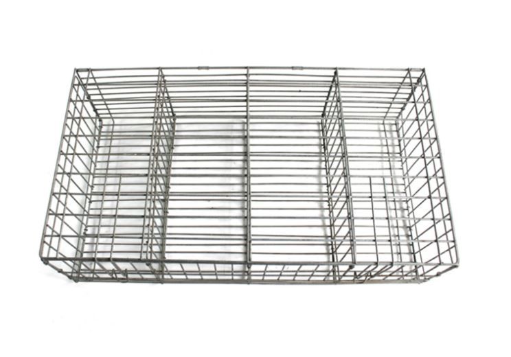 Group Cage for Rabbits / Galvanized Wire Mesh / 4 Rabbits / Rabbit Transport / Domestic Rodents / Different Compartments / Dimensions 73 x 22 x 41 cm