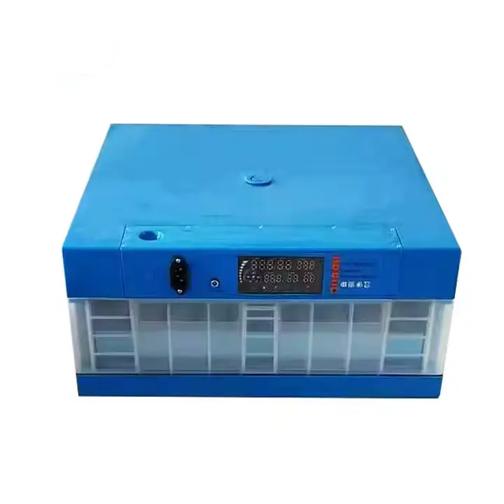 Automatic Incubator (12V/220V) / JF-64 / Capacity 64 Eggs / Heater 80W / Power 4W / Built-in Ovoscope / Automatic Egg Rotation /With Temperature and Humidity Control