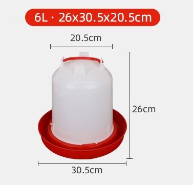 6-Litre Drinker for Chickens, Ducks, Turkeys, and other Similar Birds