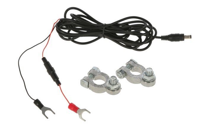 Connecting Cable For Battery, Battery For Automatic Door / For chicken coop / Connector - 5.5 x 2.1 mm / Fuse 2A / Length 3m.