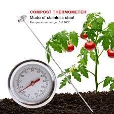 Soil Thermometer / Compost Thermometer / 50cm Probe / measuring Range 0°C to 120 °C