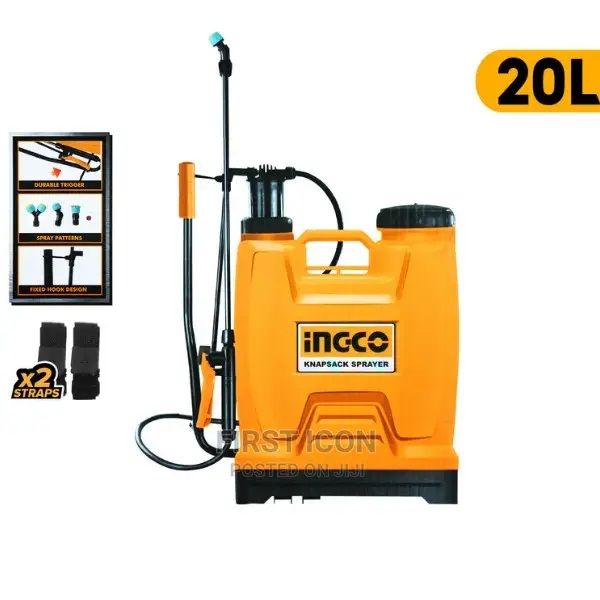 INGCO 20L Knapsack Sprayer / 4.5 Bar Pressure / Y Trigger