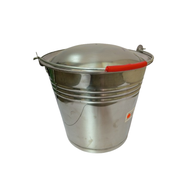 Milking Bucket / Stainless Steel / 18L capacity / with secure lid