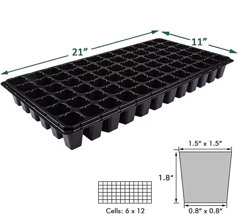 Seedling Starter Trays/ Multi- cell Seedling Nursery Trays/ 288 Cells/ 72 Cells/ 50 Cells