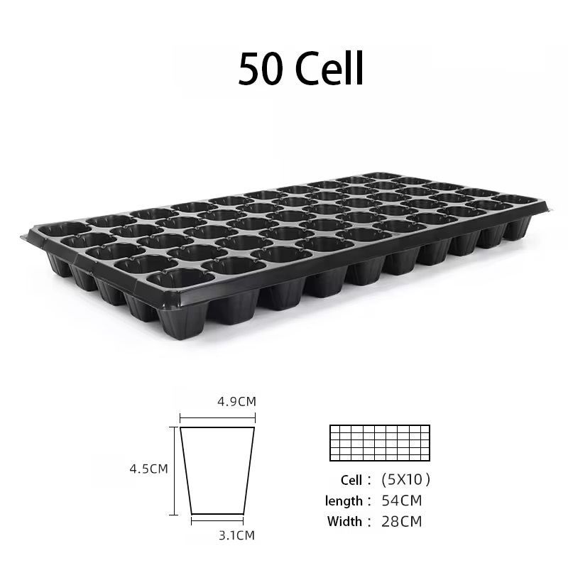Seedling Starter Trays/ Multi- cell Seedling Nursery Trays/ 288 Cells/ 72 Cells/ 50 Cells