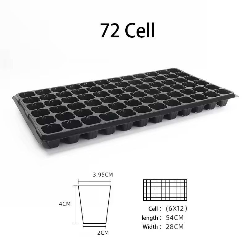 Seedling Starter Trays/ Multi- cell Seedling Nursery Trays/ 288 Cells/ 72 Cells/ 50 Cells