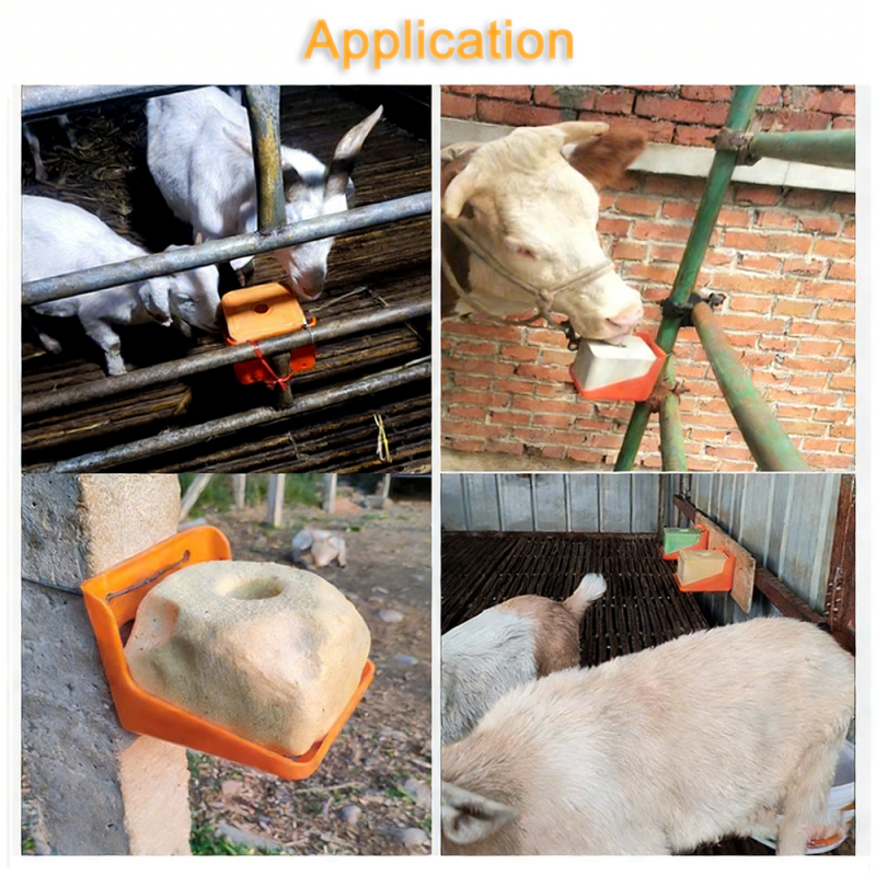Mineral Salt Brick Holder / Durable Rack / Shock Resistant /Suitable For Cattles, Sheep, Goat / 0.6 KG