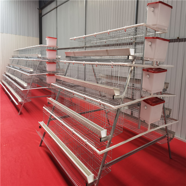 A - Type Galvanized Steel Chicken Layer Cage / High Capacity Battery Cage / Rust Resistant / 85 KG