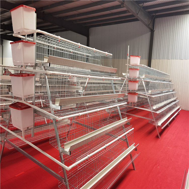A - Type Galvanized Steel Chicken Layer Cage / High Capacity Battery Cage / Rust Resistant / 85 KG