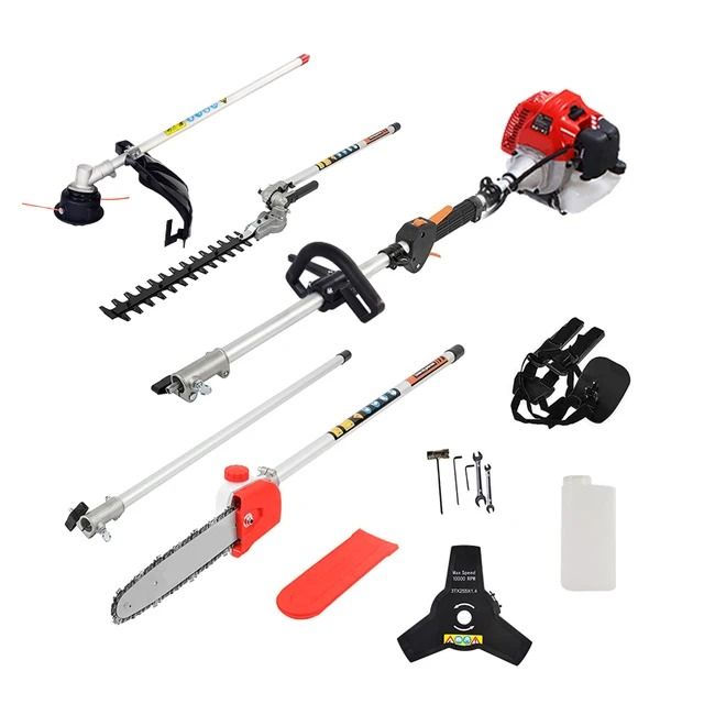 4 in 1 Dera 2 Stroke Engine Brush Cutter / Grass Trimmer / 52 cc