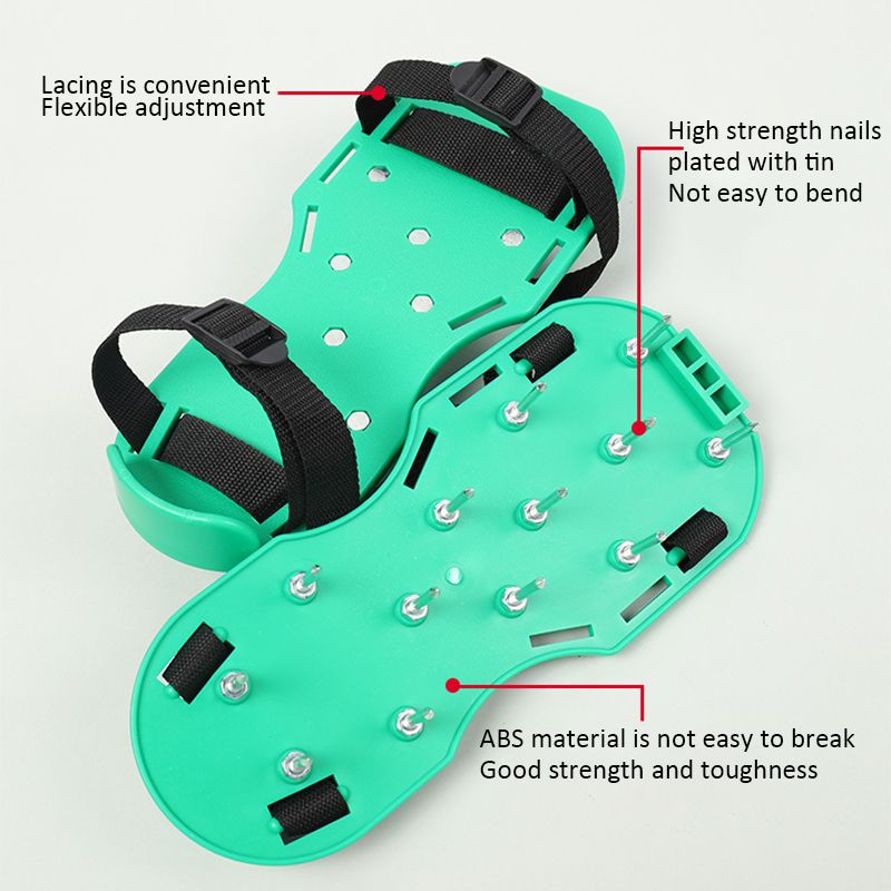 Spiked Aerating Sandals / Plastic Spring Washer Lawn Aerator Shoes
