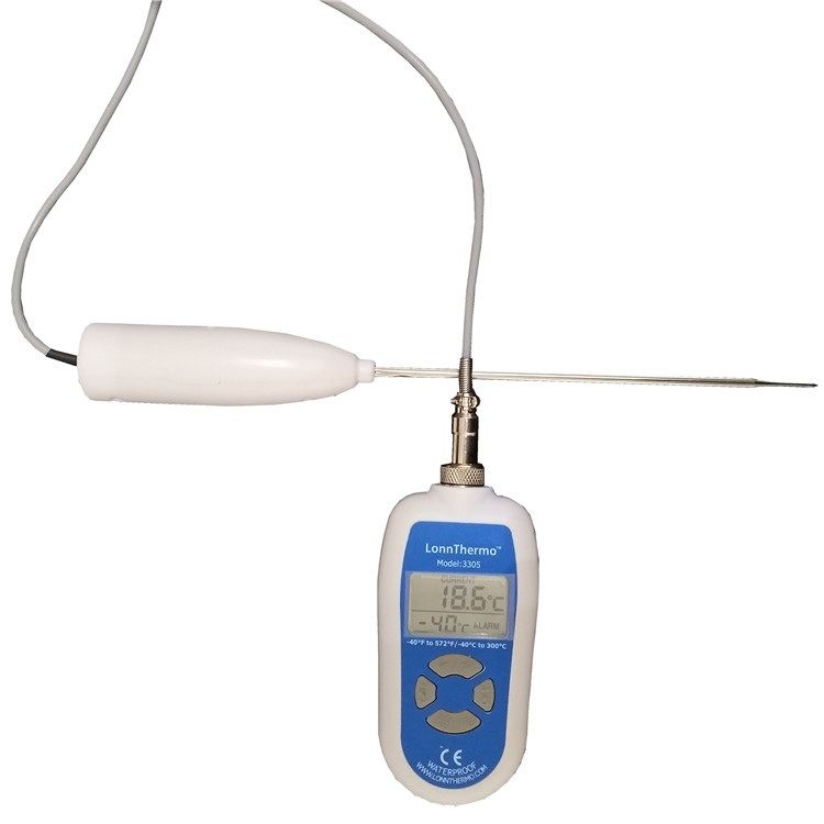Industrial HACCP Food Thermometer / Fast Response / High And Low Temperature Alarm / 0.1C Resolution