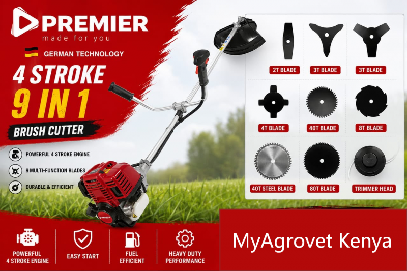 Premier 9 in 1 Brush Cutter / 4 Stroke Engine / 35.8cc