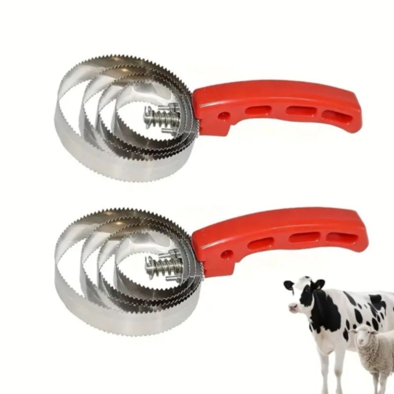 Six-Circle Metal Grooming Comb for Cattle and Horses / ST4/ST5/ST6