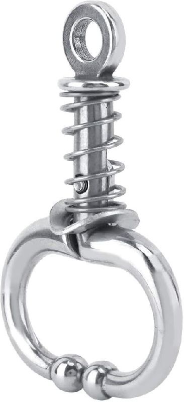 Bull Lead / Spring Nose Ring / Stainless Steel / Suitable for Bull Upto 500 kg / 13cm