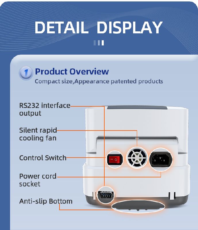 Halogen Grain Moisture Meter/ Flour, Powder Moisture Analyzer / 40ºC - 180ºC