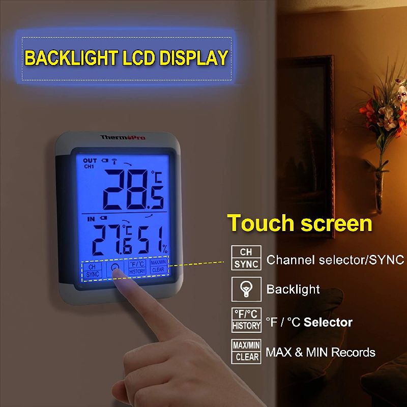 Wireless Thermo-Hygrometer/ TP65S/ Temperature -20°C to 70°C / Humidity 10% - 99% rh
